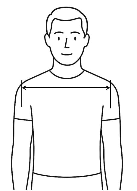 肩寬(Shoulder Width)量測示意圖