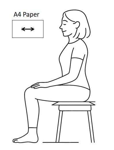 坐骨寬(Sitbone)量測示意圖