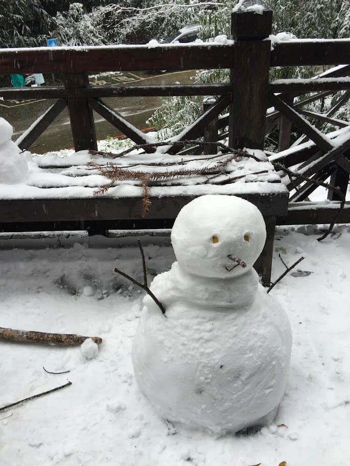 雪見堆雪人